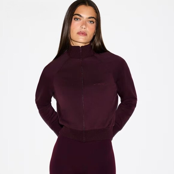 SKIMS Jackets & Blazers - SOLD OUT Nike x SKIMS Track Jacket Currant Burgundy Small Original Packaging NWT